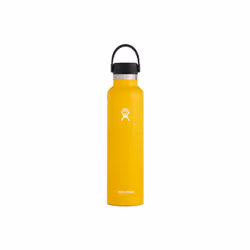 Hydro Flask 24 oz Standard Mouth, 710 ml, Daily usage, Yellow, Stainless steel, Adult, Boy/Girl