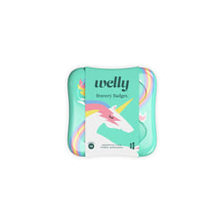 Bandages - Bravery Badges, Flexible Fabric, Adhesive, Assorted Shapes, Rainbow and Unicorn Patterns - 48 ct