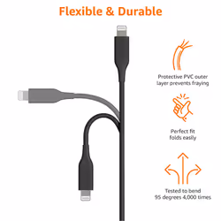 MFi Certified Fast Charging USB-C to Lightning iPhone Charger Cable, Nylon Braided Cord, Compatible Charger for Apple iPhone 14 13 12 11 X Xs Pro, Pro