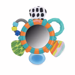 Nuby Look-at-Me Mirror Teether Toy Teal/Orange Koala