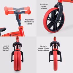 Yvolution Y Velo Junior Toddler Balance Bike | 9 Inch Wheel No-Pedal T
