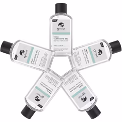 5pcs Hand Sanitiser Gel, 60% Alcohol Anti-Bacterial Aloe Vera 50mlx5