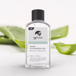 5pcs Hand Sanitiser Gel, 60% Alcohol Anti-Bacterial Aloe Vera 50mlx5