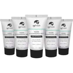 5pcs Moisturising Hand Sanitiser Gel, 70% Alcohol Anti-Bacterial 50ml