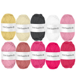 TYH Supplies 10 Acrylic Yarn Skeins | 700 Yard Soft Yarn Medium Weight for Knitting  Crochet  Craft Projects | 70 Yard Skeins | 10 Colors | Beginner S