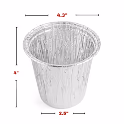 TYH Supplies 10 Pack Mini Grease Bucket Liners | Compatible with Traeger Ranger  Scout  PTG Grills BAC459 | Disposable Aluminum Grease Cup Liners | 3.