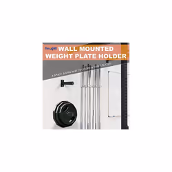 Yes4All Wall Mounted Weight Plate Holder ?2-inch Olympic Weight Plate Storage, Sold in Pairs