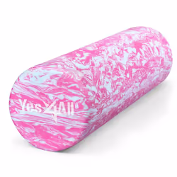 EVA Foam Roller for Deep Massage, Rehabilitation and Physical Therapy (18 inch, Unicorn Marbled)