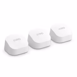 eero 6+, Wi-Fi 6 (802.11ax), Dual-band (2.4 GHz / 5 GHz), Ethernet LAN, White, Tabletop router