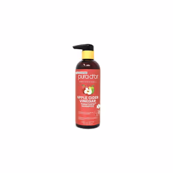 PURA D'OR Apple Cider Vinegar Thin2Thick Shampoo With Biotin, Castor Oil - For Reduced Frizz, Split Ends - Clarifying and Det ...