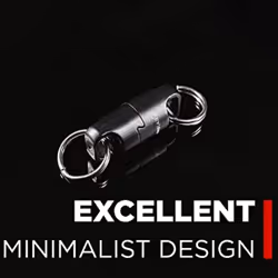 KeySmart MagConnect Pro Locking Magnetic Keyring Quick Connect Black