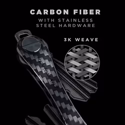 KeySmart Original Compact Key Holder Carbon Fiber 3K Weave