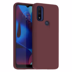 Motorola Moto G Pure 2021 Protective Case- Precision fit  Stylish Shock Absorbing Phone Cases - Marsala/Wine Red