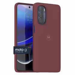 Motorola Moto G Stylus 5G 2022 Marsala Red Protective Case - Slim Fit  Shock Absorbing  Camera Protector