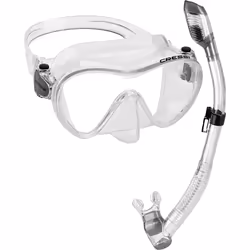 Cressi Italian Boutique Collection - Tempered Glass Lens Frameless Scuba Snorkeling Dive Mask  Clear