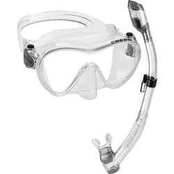 Cressi Italian Boutique Collection - Tempered Glass Lens Frameless Scuba Snorkeling Dive Mask  Clear