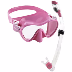 Cressi Italian Boutique Collection - Tempered Glass Lens Frameless Scuba Snorkeling Dive Mask Pink