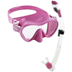 Cressi Italian Boutique Collection - Tempered Glass Lens Frameless Scuba Snorkeling Dive Mask  Pink