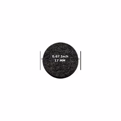 Wild Essentials Premium Quality 60pcs - 17mm Diameter  3mm Thick Essential Oil Aromatherapy Necklace and Bracelet Diffuser Refill Pads (Jet Black colo
