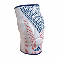 adidas Men's Wrestling Reversible Knee Pad (Large White/Flag)
