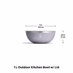 Hydro Flask Outdoor Kitchen Bowl - Stainless Steel Dinnerware Reusable Camping Gear Mess Kit - Dishwasher Safe  BPA-Free  Non-Toxic