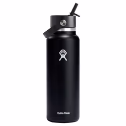 Hydro Flask Wide Flex Straw Cap Black 40 Oz