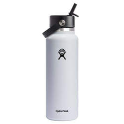 Hydro Flask Wide Flex Straw Cap White 40 Oz