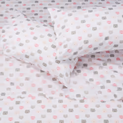 Amazon Basics - 4 Piece Kid's Soft Easy-Wash Lightweight Microfiber Sheet Set, Full, Pink Kitties, Animal Print