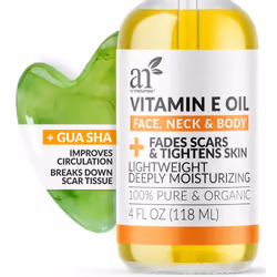 Face & Body Vitamin E Bio Oil 4.0oz + Gua Sha Facial Tools Set - Organic Moisturizer Skincare for Scars, Stretch Mark, Cellul ...
