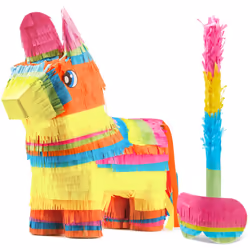Cinco De Mayo Donkey Pinata for Kids Birthday Party (13 x 20 x 5 in.) for Fun Fiesta Taco Party Supplies Luau Event Photo P ...