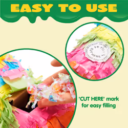 Cinco De Mayo Donkey Pinata for Kids Birthday Party  (13 x 20 x 5 in.) for Fun Fiesta Taco Party Supplies  Luau Event Photo Props  Mexican T