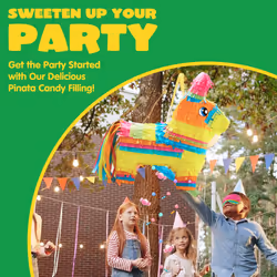 Cinco De Mayo Donkey Pinata for Kids Birthday Party  (13 x 20 x 5 in.) for Fun Fiesta Taco Party Supplies  Luau Event Photo Props  Mexican T