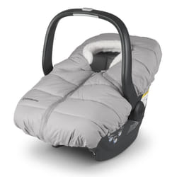 UPPAbaby CozyGanoosh for Aria and Mesa Infant Car Seat Carriers/Easily Attaches to Aria  Mesa  Mesa V2  Mesa Max/Ultra-Plush  Weather-Proof/Light Grey