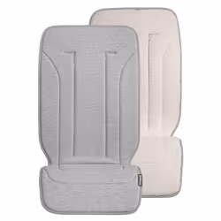 UPPAbaby Reversible Seat Liner/Water-Resistant and Comfortable/Easy Stroller Attachment/Phoebe (Breathable Light Grey/Cozy Fl ...