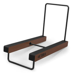 Victrola 'The Stand'  Table Top Vinyl Records and Album Holder & Organizer  Espresso Wood Finish with Smart Black Metal Accents  Elegant and Stylist L