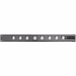 AxcessAbles RKINPUT1U 1U D-Series 8 Connectors Punch-Out Component Panel for 19 inch AV Sound Computer Equipment Racks. Pat ...