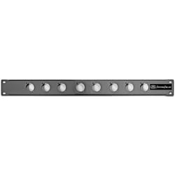 AxcessAbles RKINPUT1U 1U D-Series 8 Connectors Punch-Out Component Panel for 19 inch AV  Sound  Computer Equipment Racks. Patch Panel Compatible with