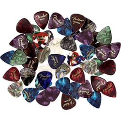 Fender Premium 48 Pack Picks Sampler - Includes Thin  Medium & Heavy Gauges (Austin Bazaar Exclusive)