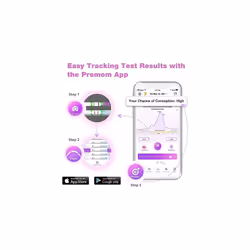 40 Ovulation Test Strips and 10 Pregnancy Test Strips-Width of 5mm-Powered by Premom Ovulation Predictor iOS and Android App