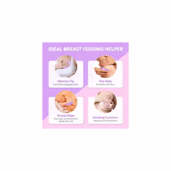 Lactation Massager for Breastfeeding: 2-in-1 Breast Pump Pads Nursing Electrical Massager | Postpartum Essentials | Relief Breast Pain Warming Nipple
