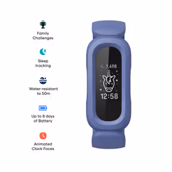 Fitbit Ace 3 PMOLED Wristband activity tracker Blue, Green
