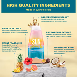 Sun Proverbs  Tanning Bed Lotion  Dark Tan Accelerator  Outdoor Indoor Tanning Lotion without Bronzer  No DHA White Tanning Lotion  Natural Bronzing C
