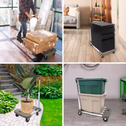 Mount-It! Foldable Push Cart  Utility Dolly Platform Cart  Adjustable Length  Folding Hand Truck  Portable Dolly for Moving Boxes  Appliances  Furnitu