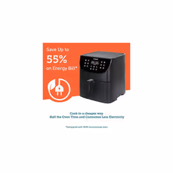 5.5L Smart Air Fryer Oven, 200 Recipes(Cookbook & Online), APP Control, Square & Removable Basket, 13 Cooking Functions, Roast, Bake, Reheat,