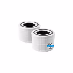 LEVOIT Air Purifier Replacement Filter, 3-in-1 True HEPA, High-Efficiency Activated carbon, core 300-RF, 2 Pack, White