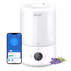 Humidifiers for Bedroom 3L, Top-Fill Cool Humidifier for Baby Room & Home, Smart Control with Humidity for Plants, Quiet Oper ...