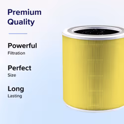 LEVOIT Core 400S/Core 400S-P Air Purifier Pet Allergy 3-in-1 Replacement Filter  Activated Carbon  Core400S-RF-PA LRF-C401-YUS  1 Pack  Yellow