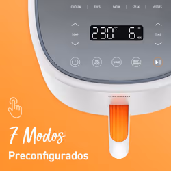 Intelligent Oil-free Fryer 3.8 500W with APP recipes, 7 programs. healthy air fryer