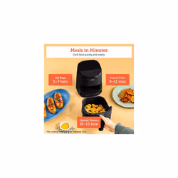 Small Air Fryer Oven 2L, 4-in-1 Mini Air Fryer, Energy-saving, Reheat, Space-saving & Low-noise, Nonstick and Dishwasher Safe Basket, 97% less oil,
