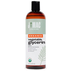 J MAC BOTANICALS  Organic Vegetable Glycerin Oil (16oz bottle) Moisturizing and softening  100% Pure natural liquid organic glycerine for crafts  skin
